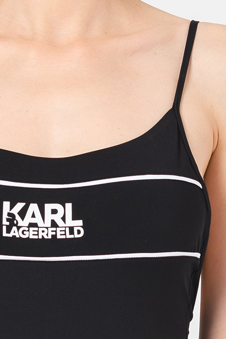 Karl Lagerfeld Costum de baie intreg cu model in dungi - Pled.ro