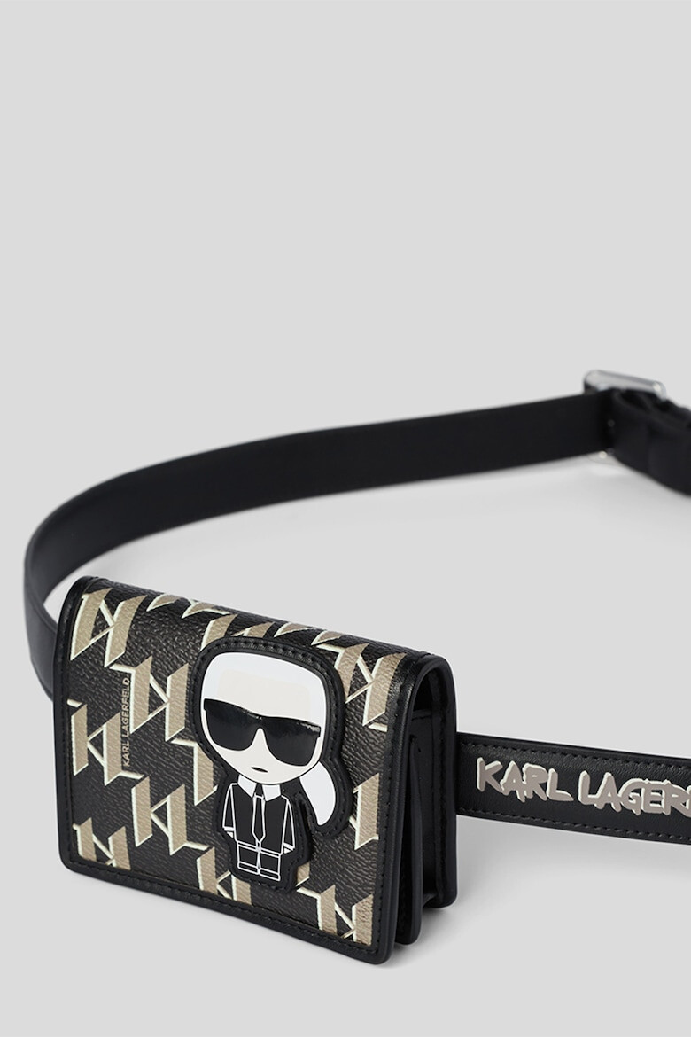 Karl Lagerfeld Curea de piele ecologica cu etui detasabil - Pled.ro