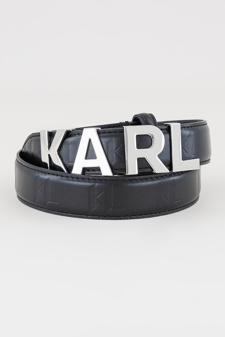 Karl Lagerfeld Curea din piele cu logo metalic Swing - Pled.ro