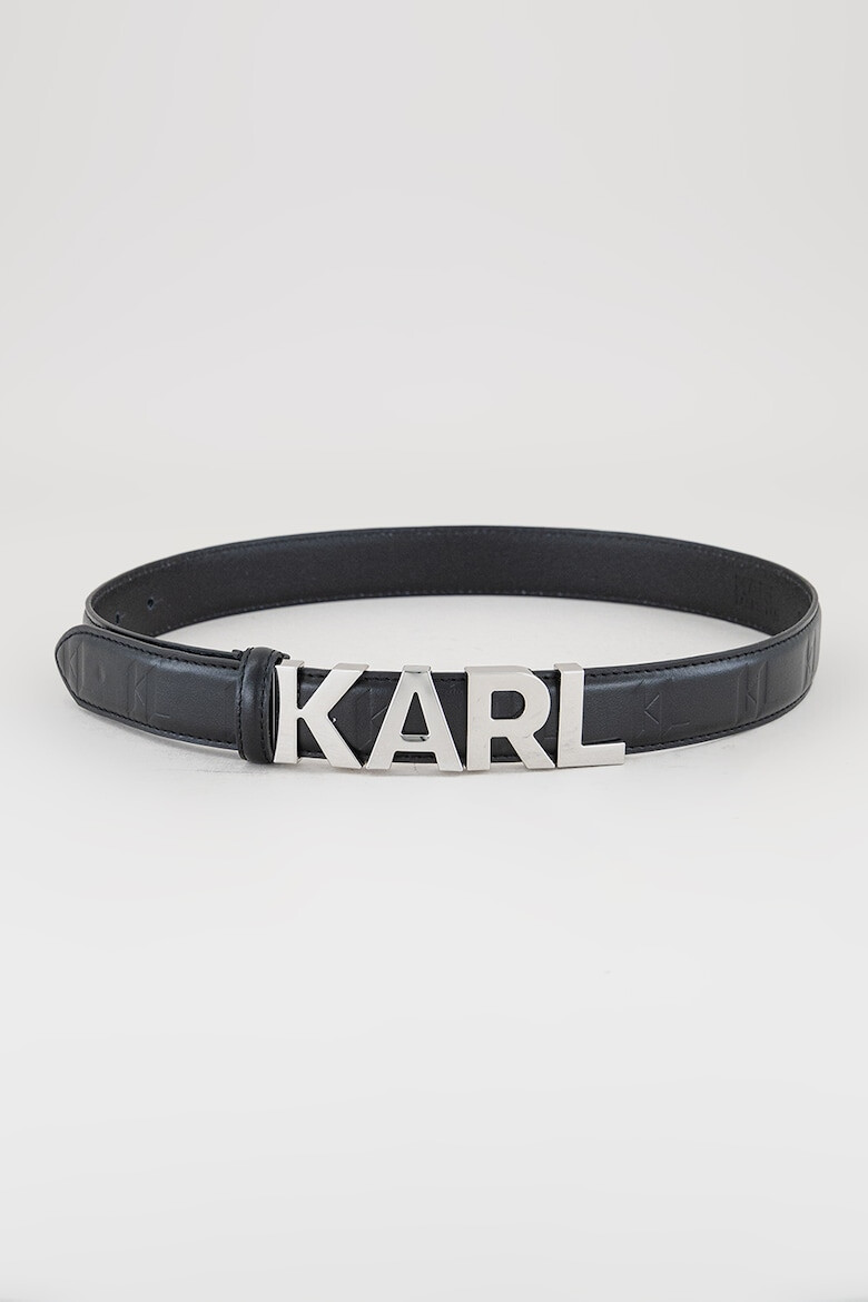 Karl Lagerfeld Curea din piele cu logo metalic Swing - Pled.ro