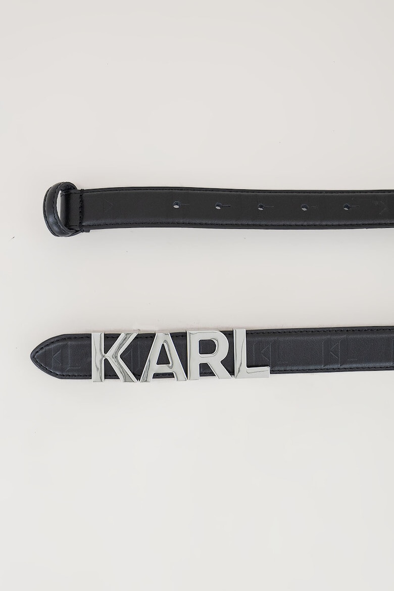 Karl Lagerfeld Curea din piele cu logo metalic Swing - Pled.ro