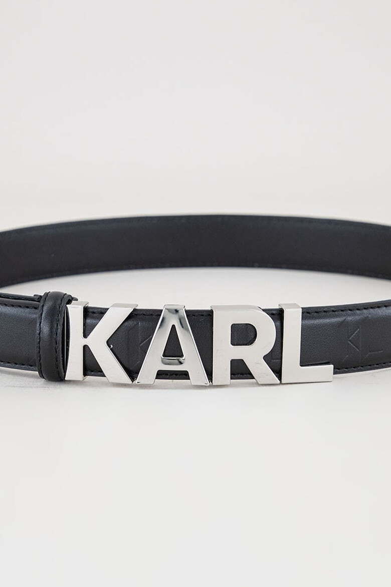 Karl Lagerfeld Curea din piele cu logo metalic Swing - Pled.ro