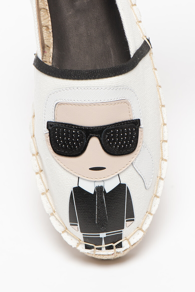 Karl Lagerfeld Espadrile cu strasuri Kamini - Pled.ro