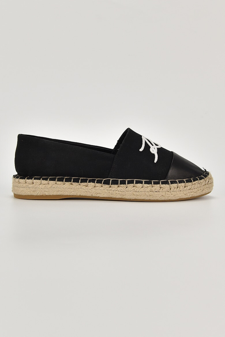 Karl Lagerfeld Espadrile de material textil cu garnituri de piele - Pled.ro