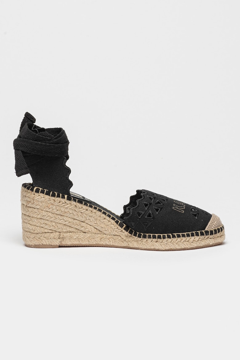 Karl Lagerfeld Espadrile D'Orsay cu logo Kamini - Pled.ro