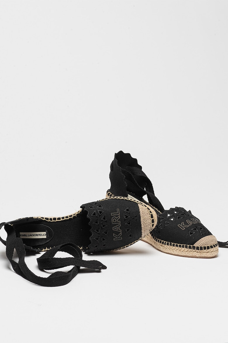 Karl Lagerfeld Espadrile D'Orsay cu logo Kamini - Pled.ro