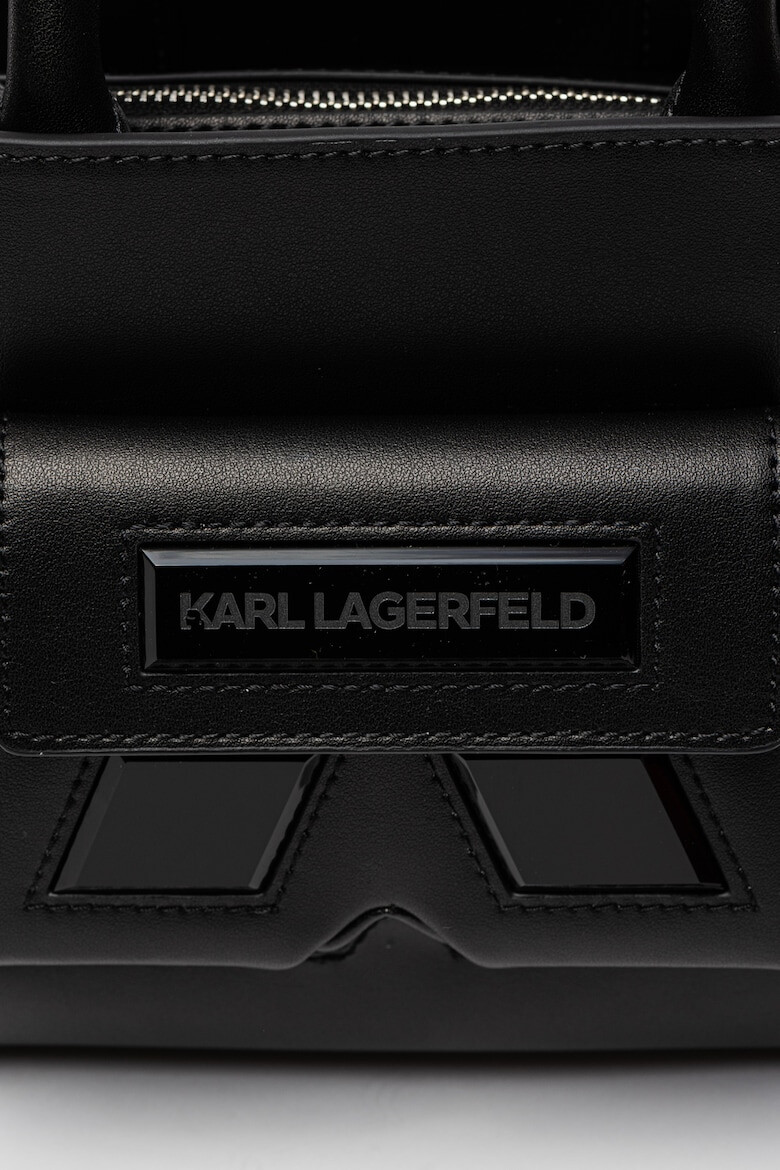 Karl Lagerfeld Geanta crossbody de piele Circle - Pled.ro