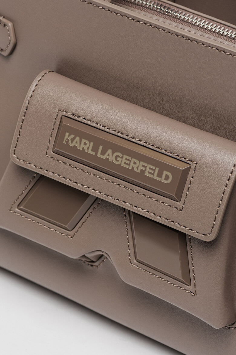 Karl Lagerfeld Geanta crossbody de piele Circle - Pled.ro