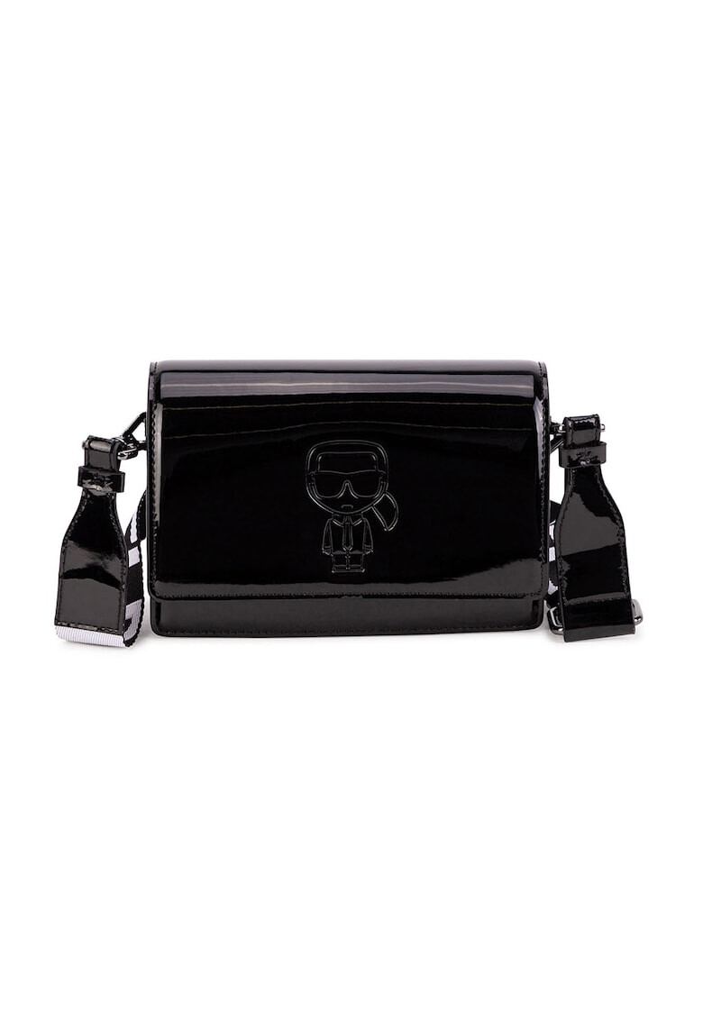 Karl Lagerfeld Geanta crossbody de piele ecologica cu aspect lacuit - Pled.ro