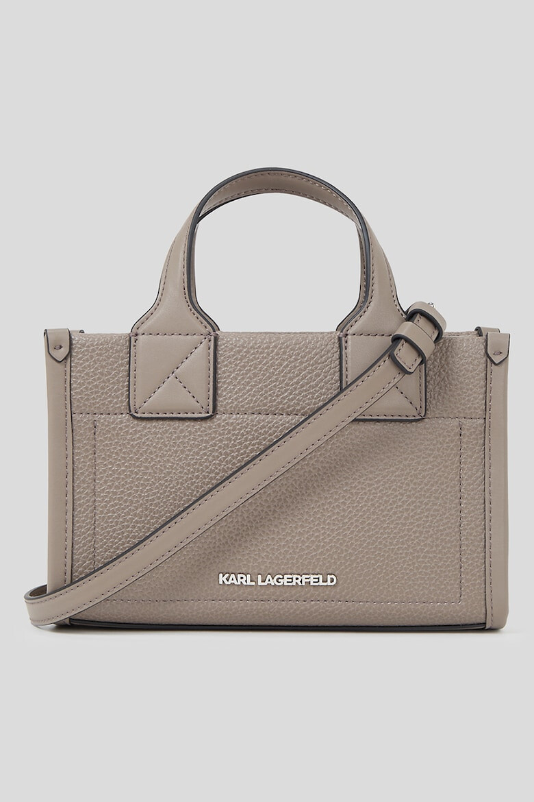 Karl Lagerfeld Geanta crossbody de piele ecologica cu logo in relief Skuare - Pled.ro