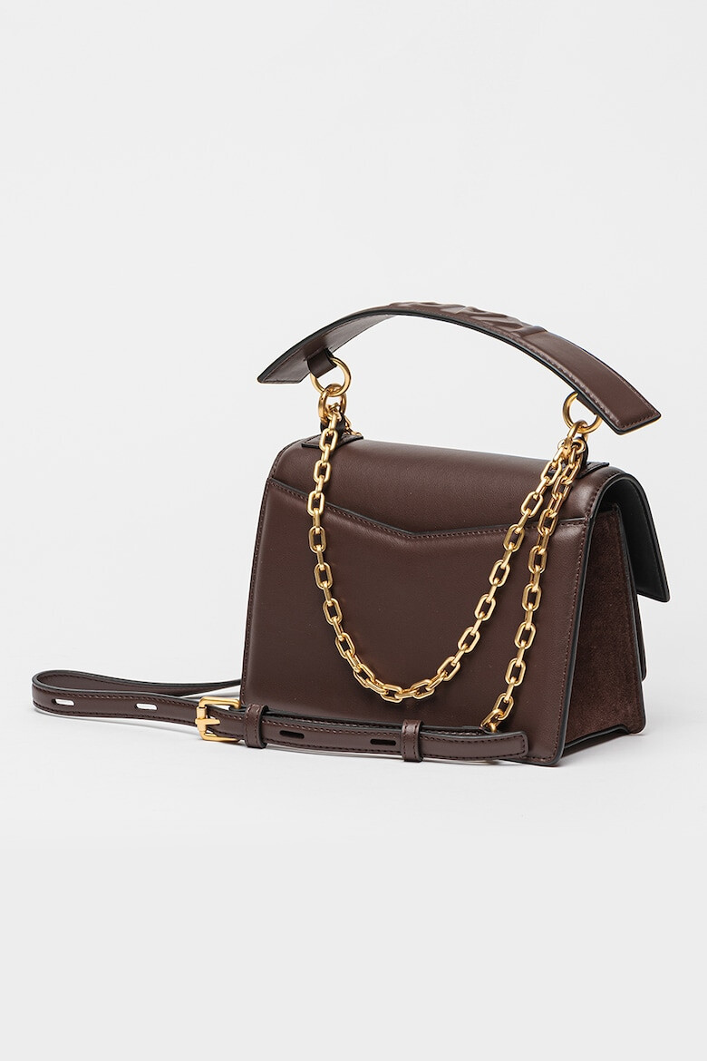 Karl Lagerfeld Geanta crossbody de piele si piele intoarsa K/Seven - Pled.ro