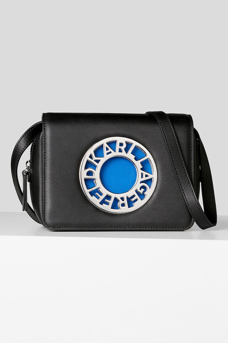 Karl Lagerfeld Geanta crossbody din piele Disk - Pled.ro