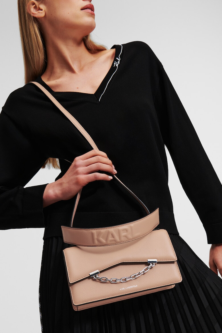 Karl Lagerfeld Geanta crossbody din piele Seven - Pled.ro