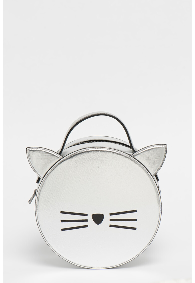 Karl Lagerfeld Geanta crossbody structurata cu model Choupette - Pled.ro