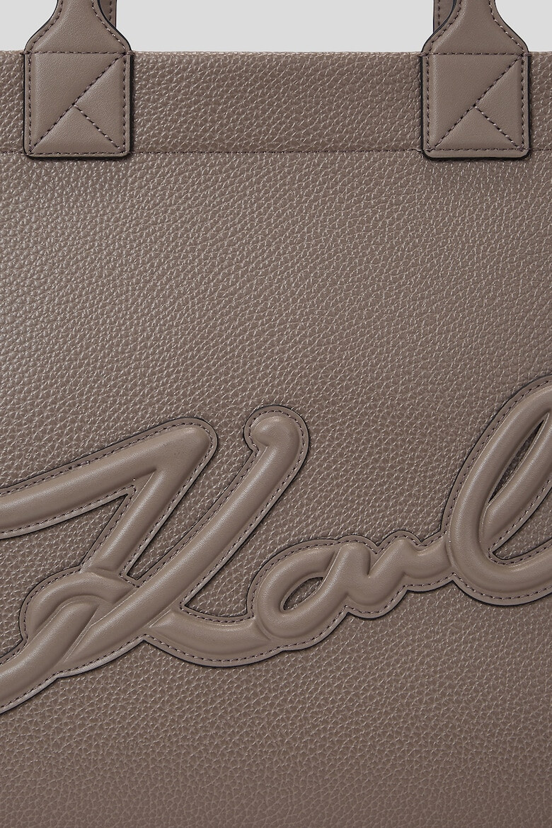 Karl Lagerfeld Geanta shopper de piele ecologica cu logo in relief - Pled.ro