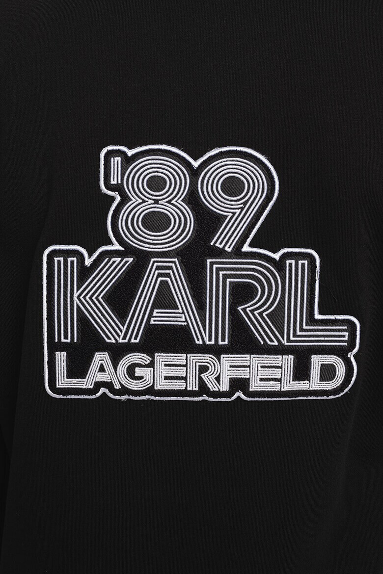 Karl Lagerfeld Hanorac cu fermoar si imprimeu logo - Pled.ro