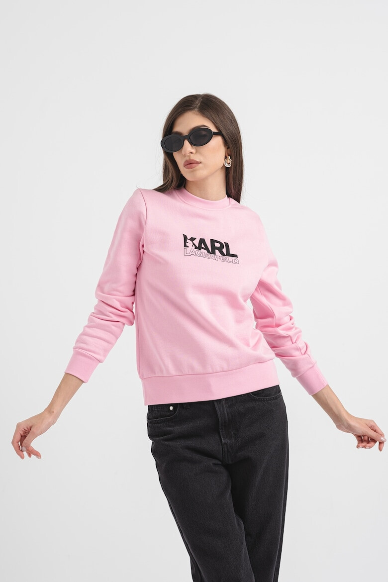 Karl Lagerfeld Hanorac de bumbac organic cu logo - Pled.ro