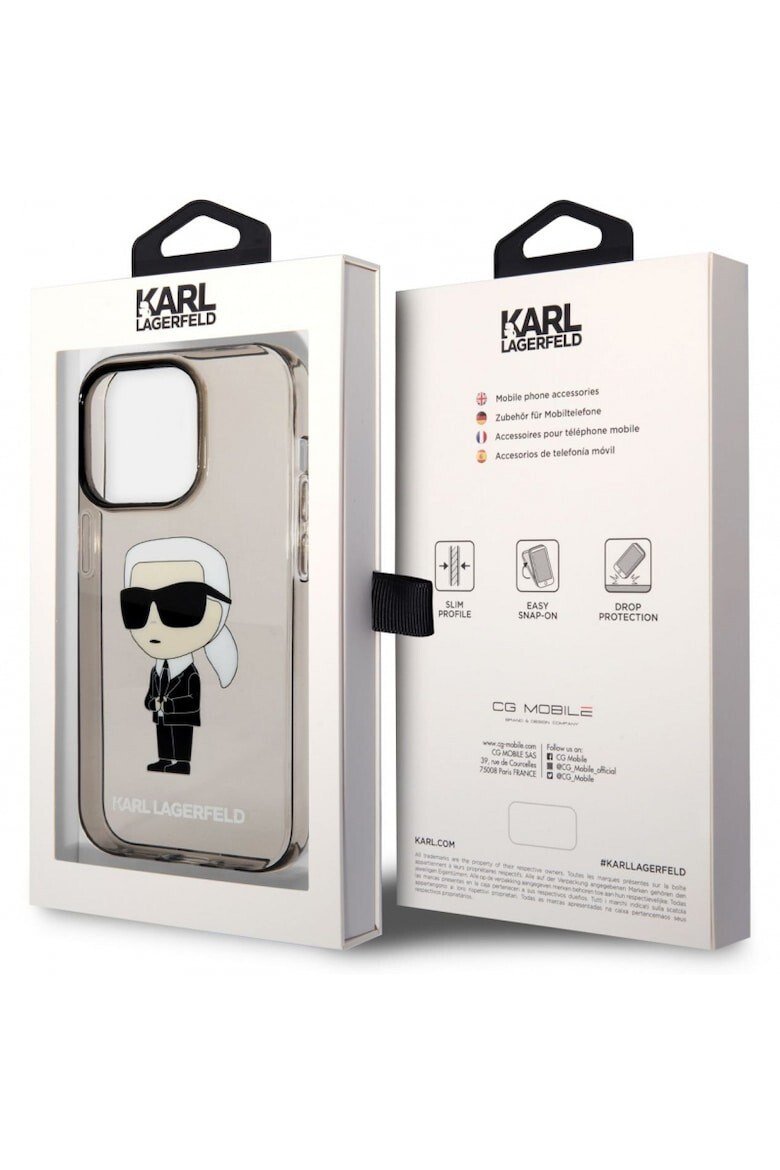 Karl Lagerfeld Husa de protectie IML Ikonik NFT pentru iPhone 14 Pro Negru - Pled.ro