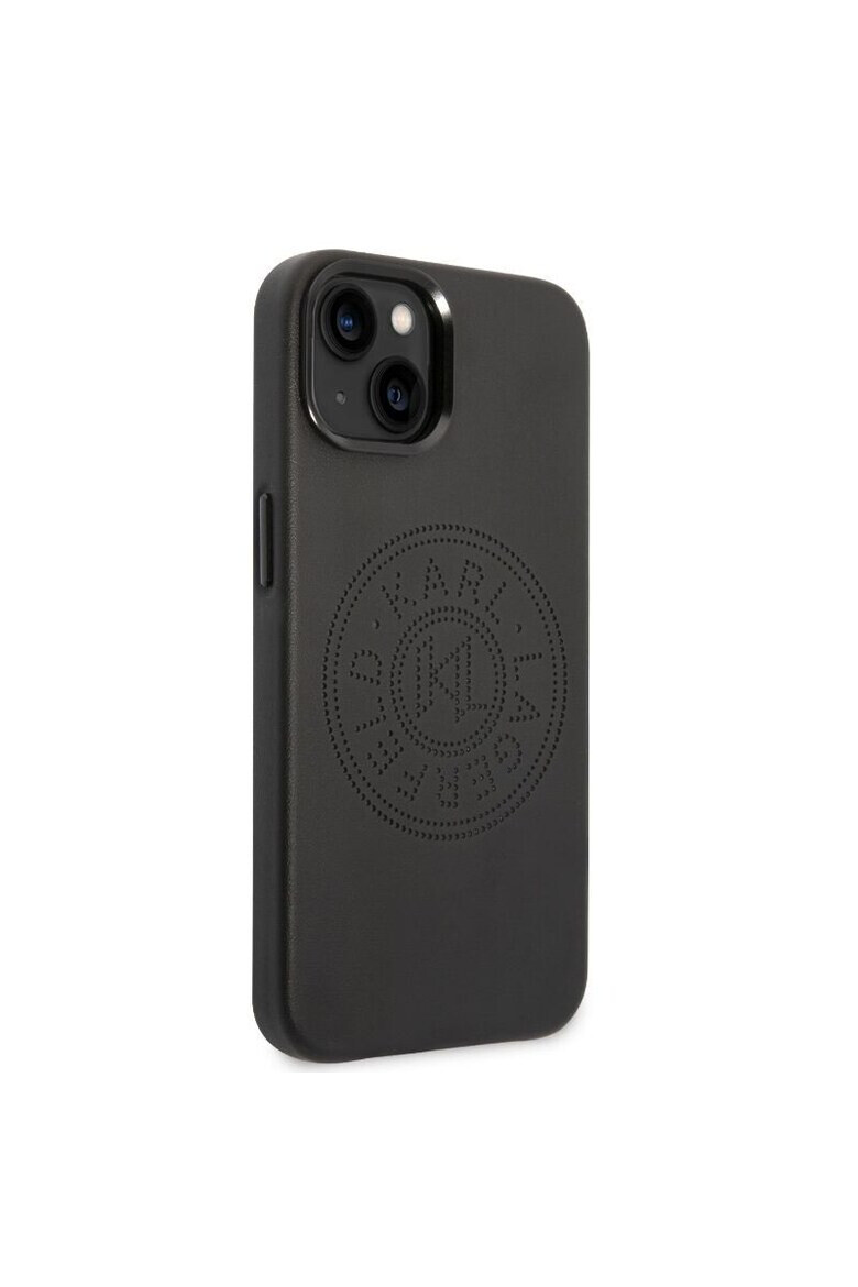 Karl Lagerfeld Husa de protectie Leather Perforated Logo pentru iPhone 14 Plus Negru - Pled.ro