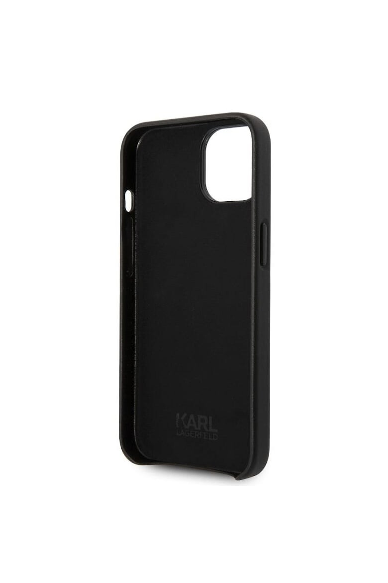 Karl Lagerfeld Husa de protectie Leather Perforated Logo pentru iPhone 14 Plus Negru - Pled.ro