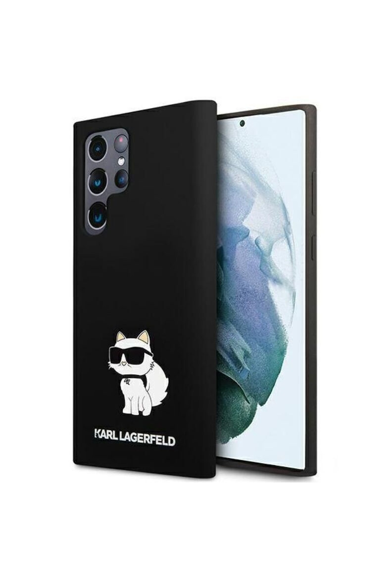 Karl Lagerfeld Husa de protectie Liquid Silicone Choupette NFT pentru Samsung Galaxy S23 Ultra Negru - Pled.ro