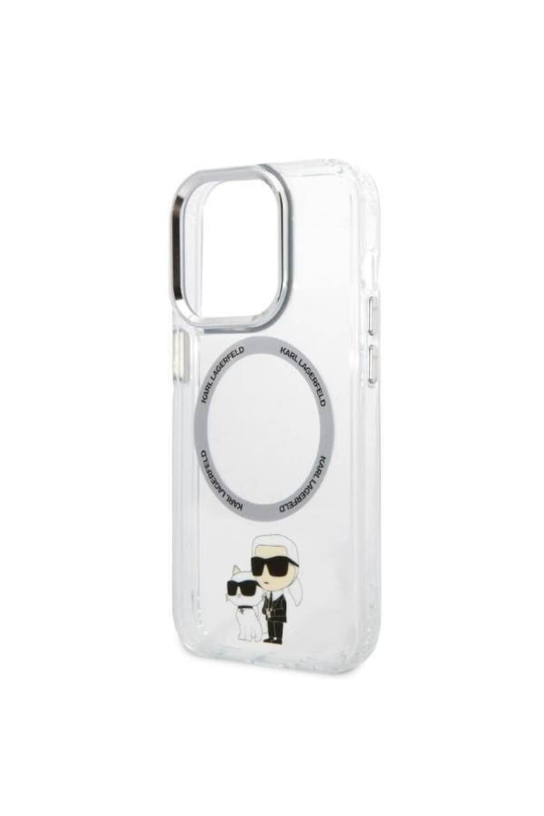 Karl Lagerfeld Husa de protectie MagSafe IML Karl si Choupette NFT pentru iPhone 14 Pro Max Transparenta - Pled.ro