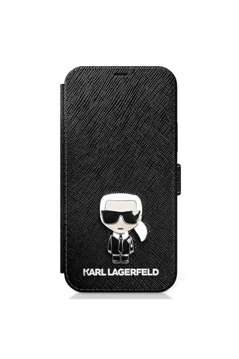 Karl Lagerfeld Husa de protectie Saffiano Iconic Book pentru Apple iPhone 12 Pro Max Negru - Pled.ro