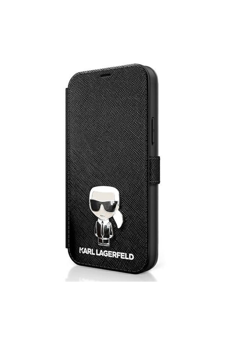 Karl Lagerfeld Husa de protectie Saffiano Iconic Book pentru Apple iPhone 12 Pro Max Negru - Pled.ro