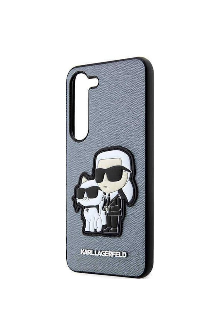 Karl Lagerfeld Husa de protectie Saffiano Karl & Choupette pentru Samsung Galaxy S23 Gri - Pled.ro