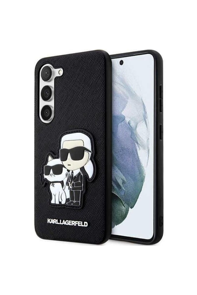 Karl Lagerfeld Husa de protectie Saffiano Karl & Choupette pentru Samsung Galaxy S23 Negru - Pled.ro