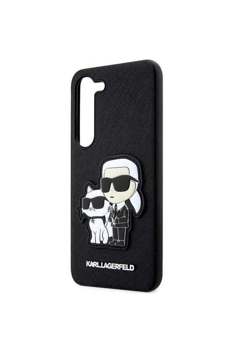 Karl Lagerfeld Husa de protectie Saffiano Karl & Choupette pentru Samsung Galaxy S23 Negru - Pled.ro