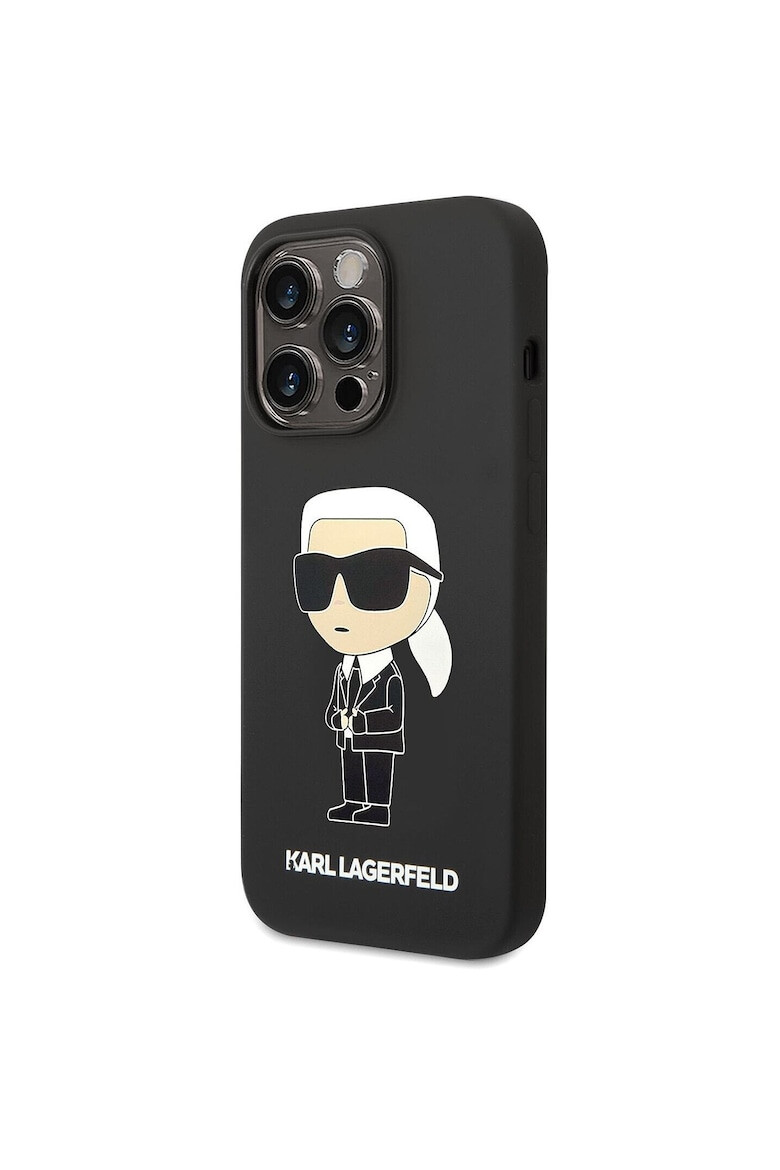 Karl Lagerfeld Husa de protectie silicon lichid Ikonik NFT pentru iPhone 14 Negru - Pled.ro