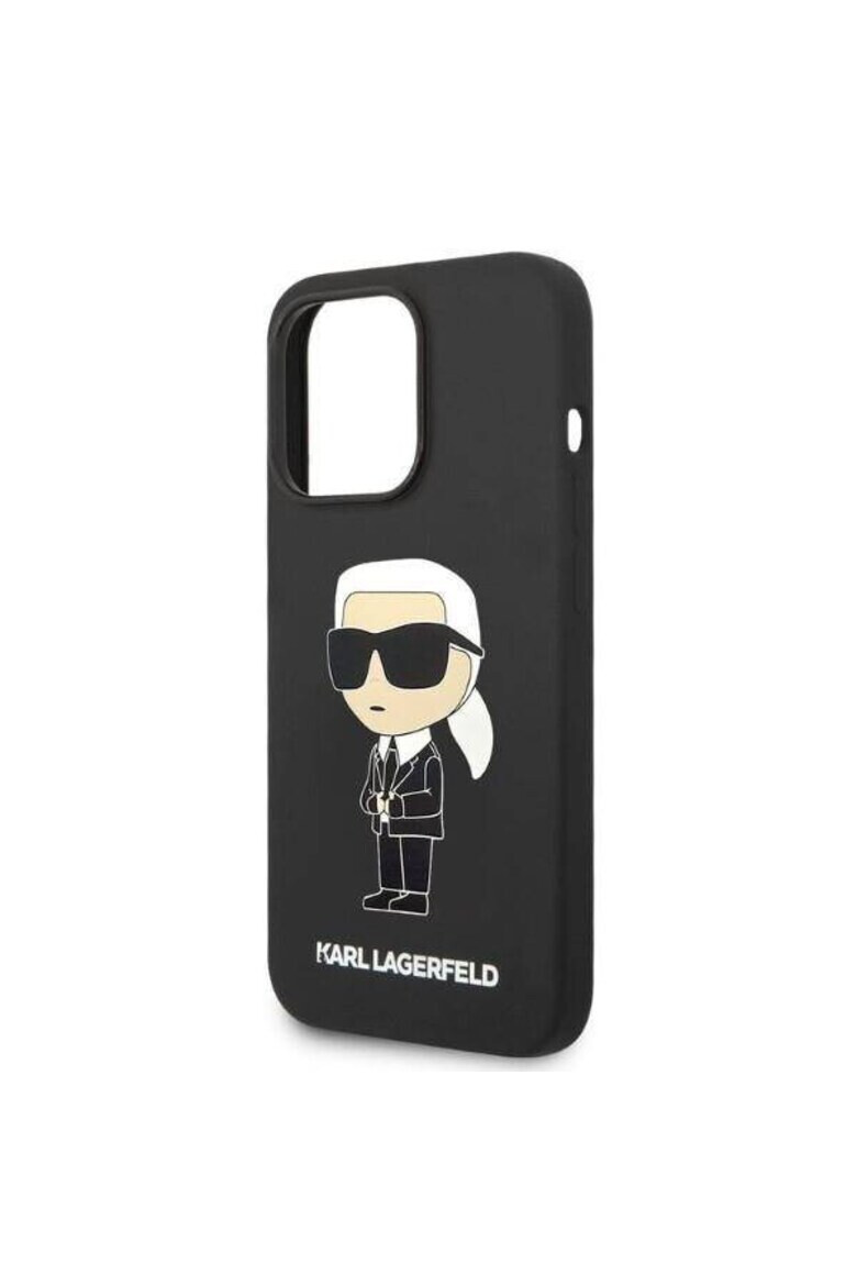 Karl Lagerfeld Husa de protectie silicon lichid Ikonik NFT pentru iPhone 14 Pro Max Negru - Pled.ro