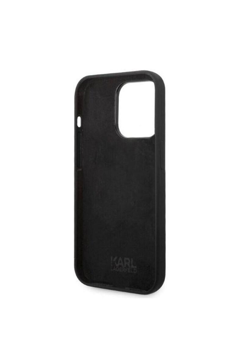 Karl Lagerfeld Husa de protectie silicon lichid Ikonik NFT pentru iPhone 14 Pro Max Negru - Pled.ro