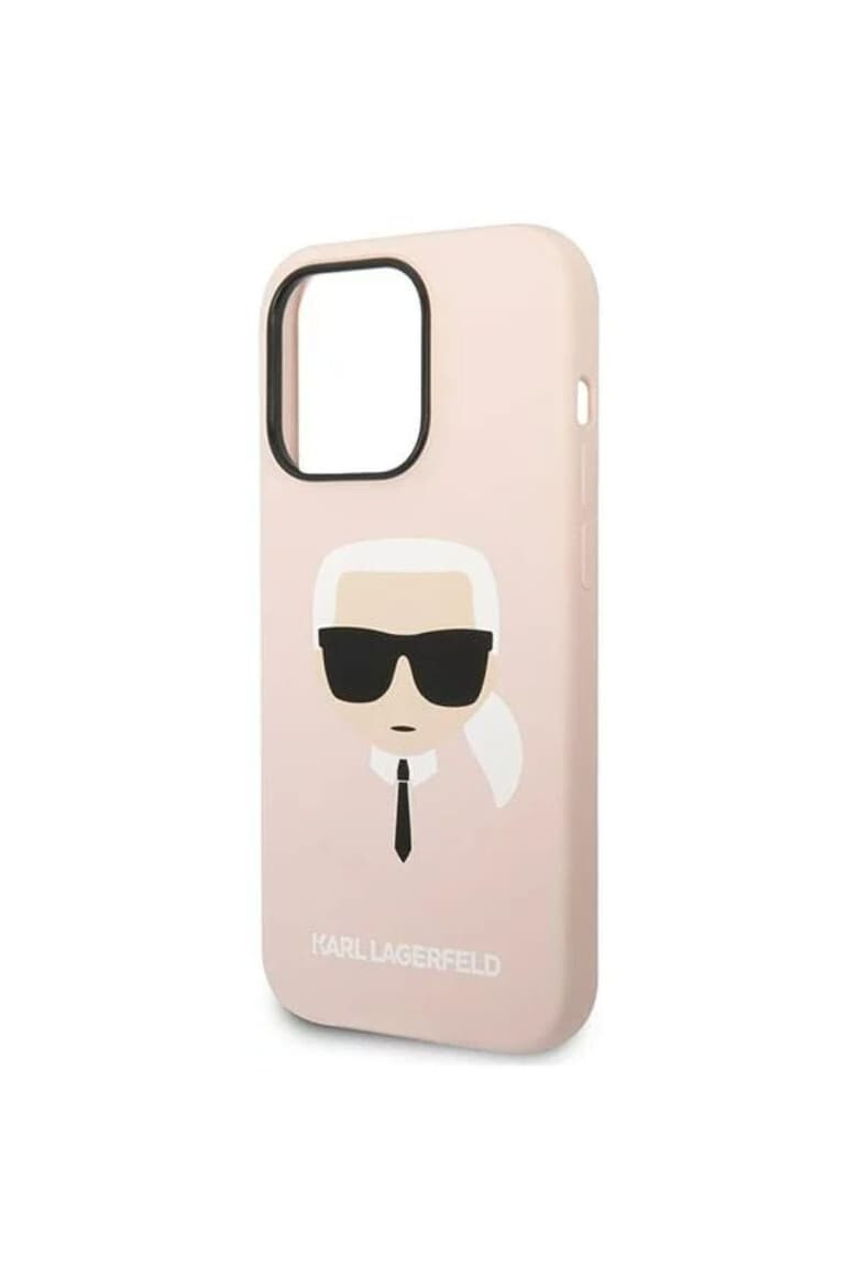 Karl Lagerfeld Husa protectie Liquid Silicone pentru iPhone 14 Pro Roz - Pled.ro