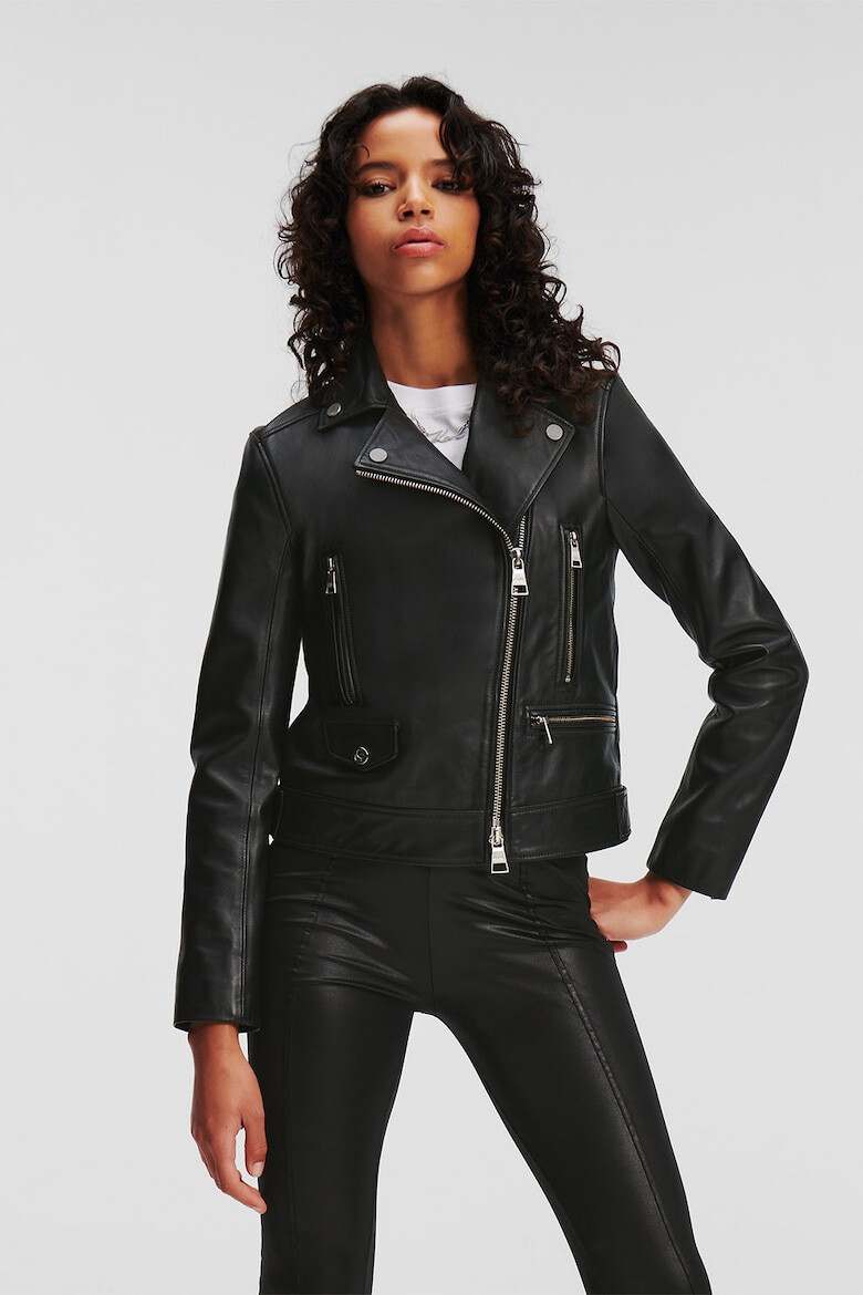 Karl Lagerfeld Jacheta biker de piele - Pled.ro