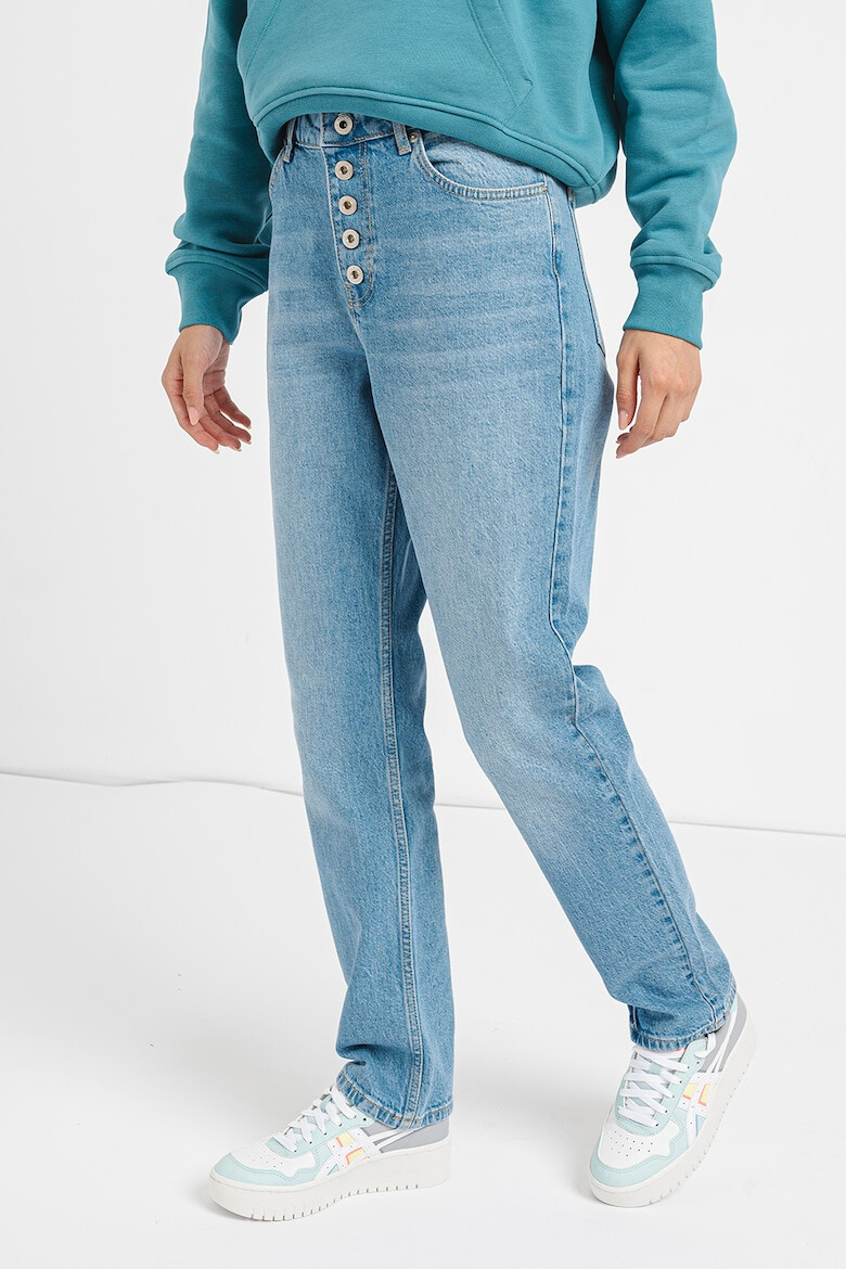 KARL LAGERFELD JEANS Blugi conici cu aspect decolorat - Pled.ro