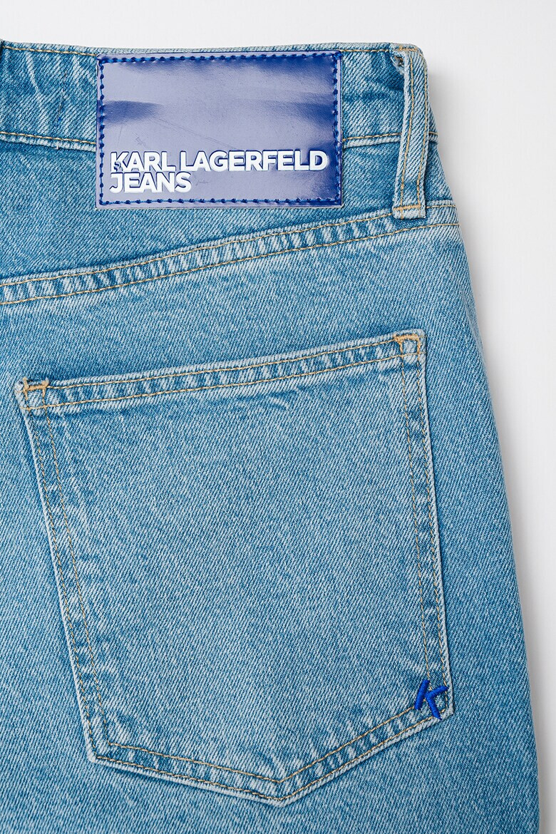 KARL LAGERFELD JEANS Blugi conici cu aspect decolorat - Pled.ro