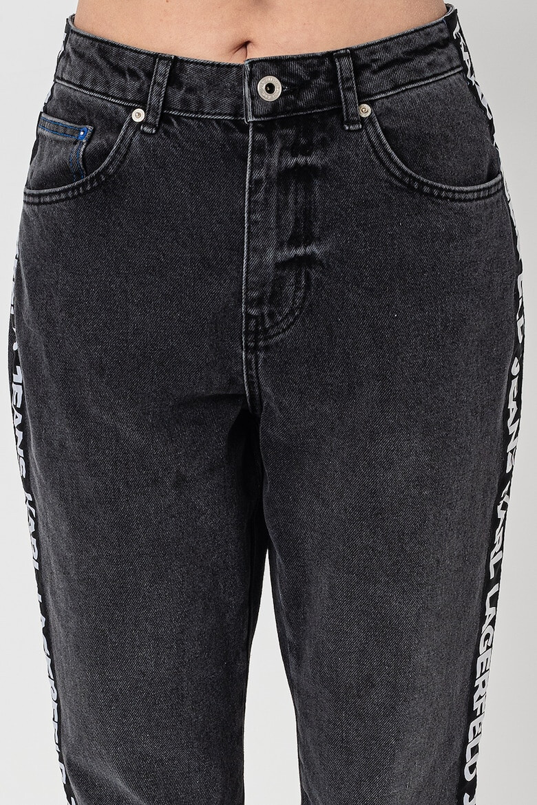 KARL LAGERFELD JEANS Blugi conici cu benzi logo - Pled.ro