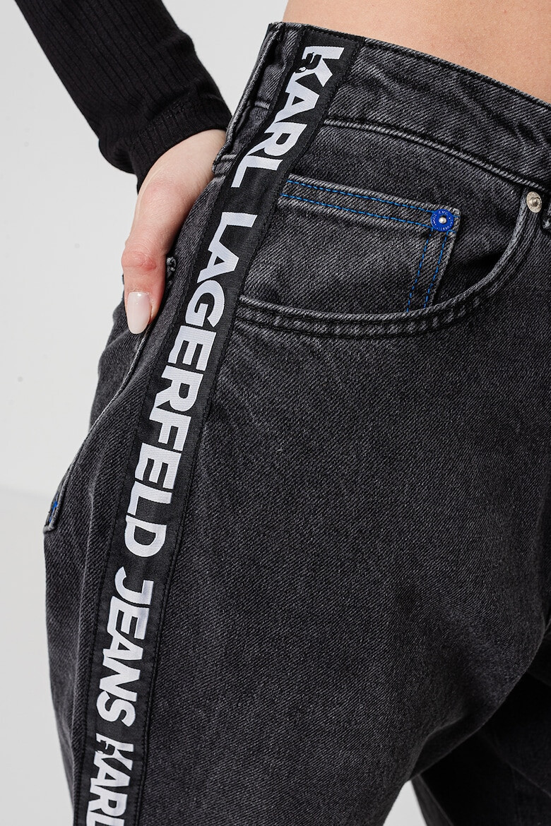 KARL LAGERFELD JEANS Blugi conici cu benzi logo - Pled.ro