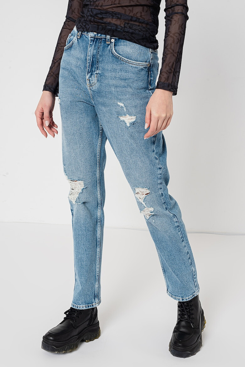 KARL LAGERFELD JEANS Blugi conici cu talie inalta - Pled.ro