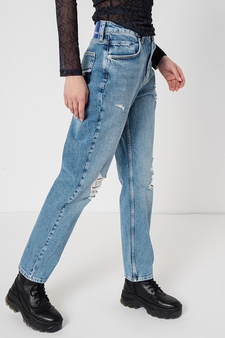 KARL LAGERFELD JEANS Blugi conici cu talie inalta - Pled.ro