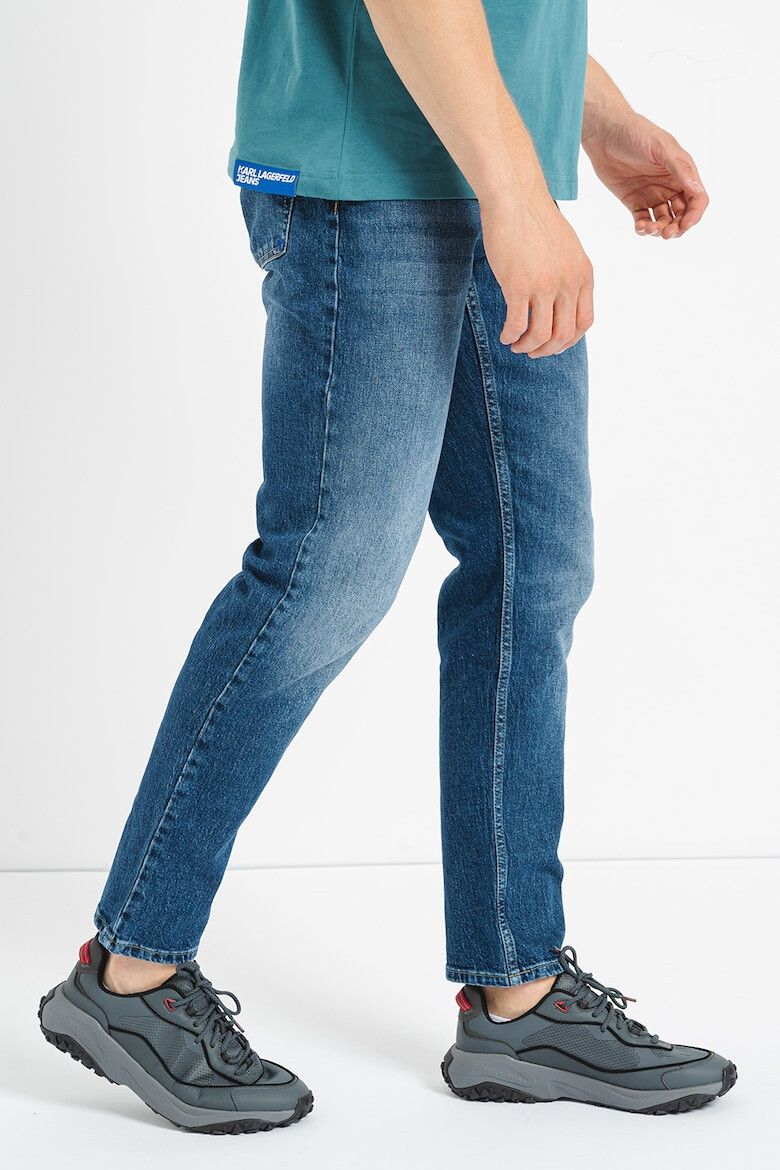 KARL LAGERFELD JEANS Blugi conici de bumbac organic - Pled.ro