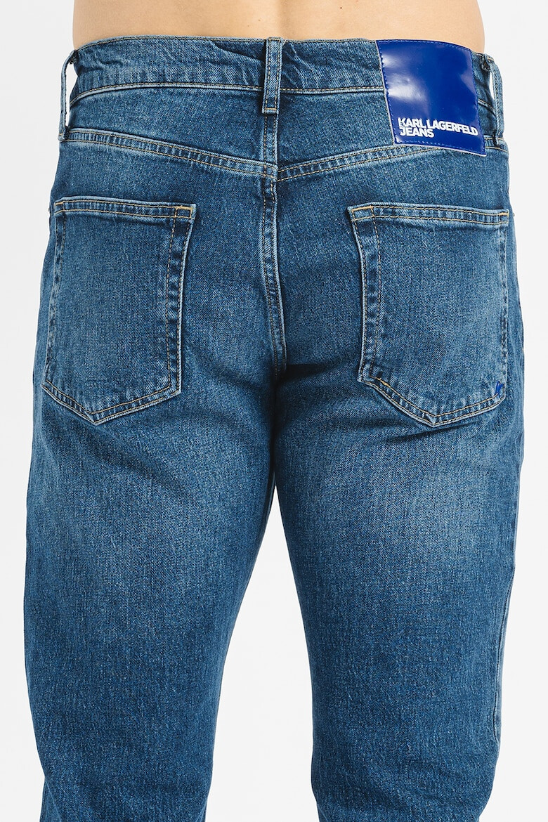 KARL LAGERFELD JEANS Blugi conici de bumbac organic - Pled.ro