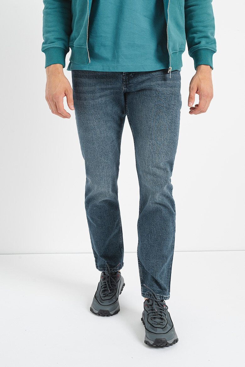 KARL LAGERFELD JEANS Blugi conici din amestec de bumbac organic - Pled.ro