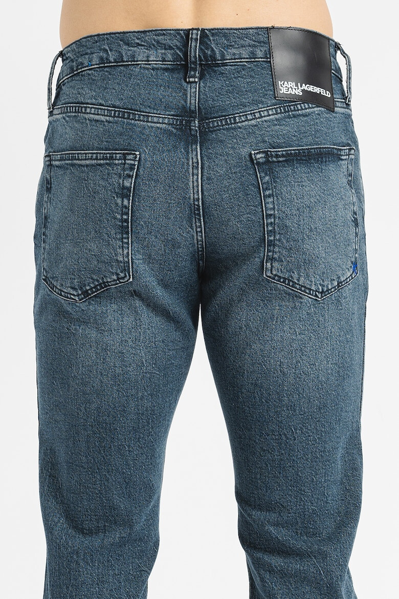 KARL LAGERFELD JEANS Blugi conici din amestec de bumbac organic - Pled.ro