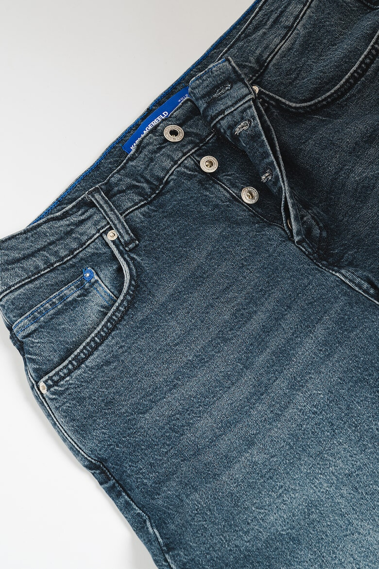 KARL LAGERFELD JEANS Blugi conici din amestec de bumbac organic - Pled.ro