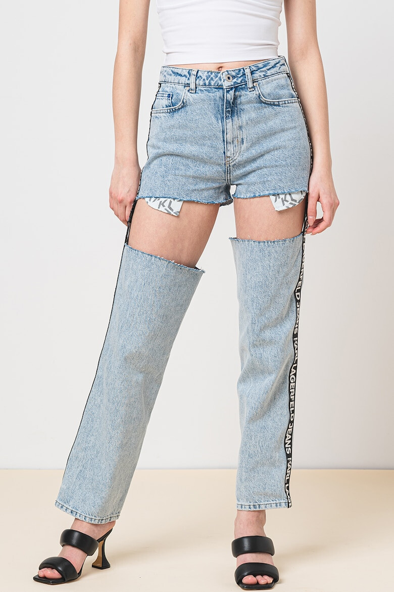 KARL LAGERFELD JEANS Blugi convertibili cu croiala dreapta - Pled.ro