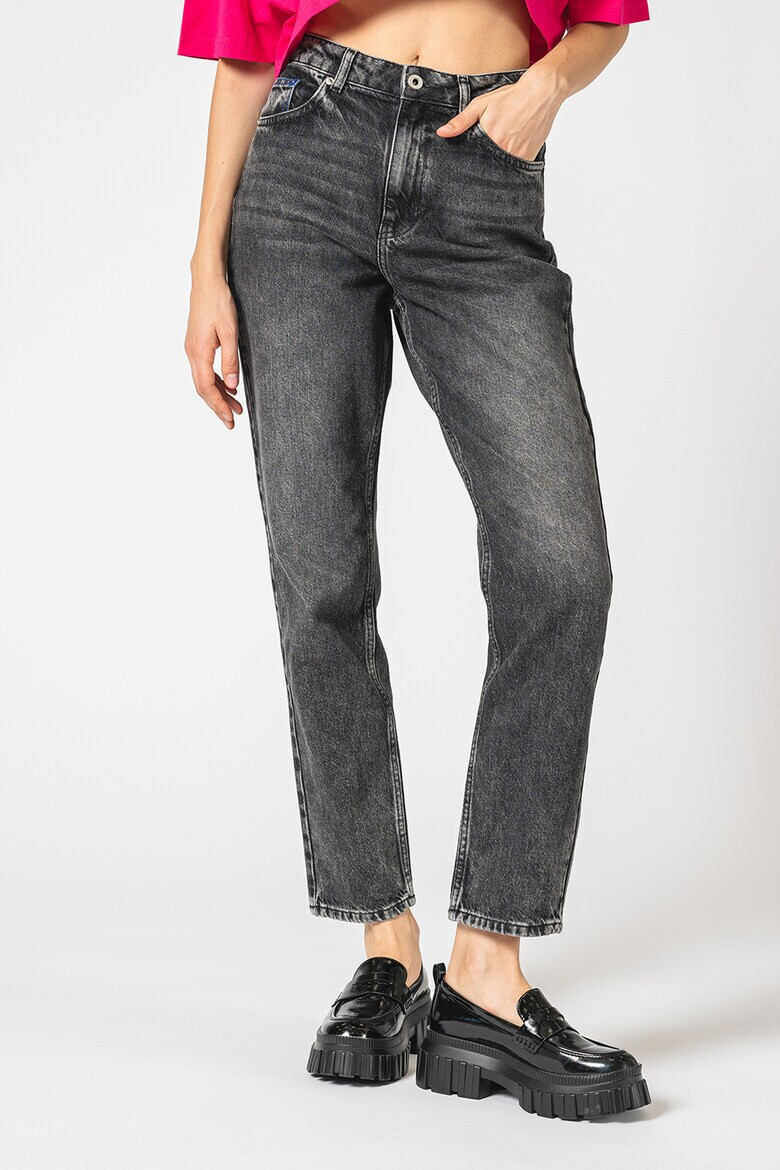 KARL LAGERFELD JEANS Blugi crop cu talie inalta - Pled.ro