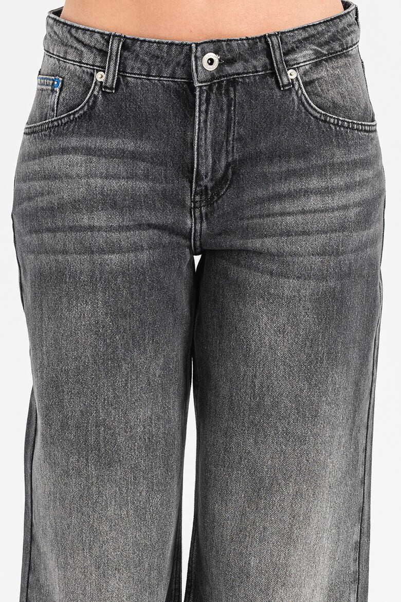 KARL LAGERFELD JEANS Blugi cu croiala ampla si aspect decolorat - Pled.ro